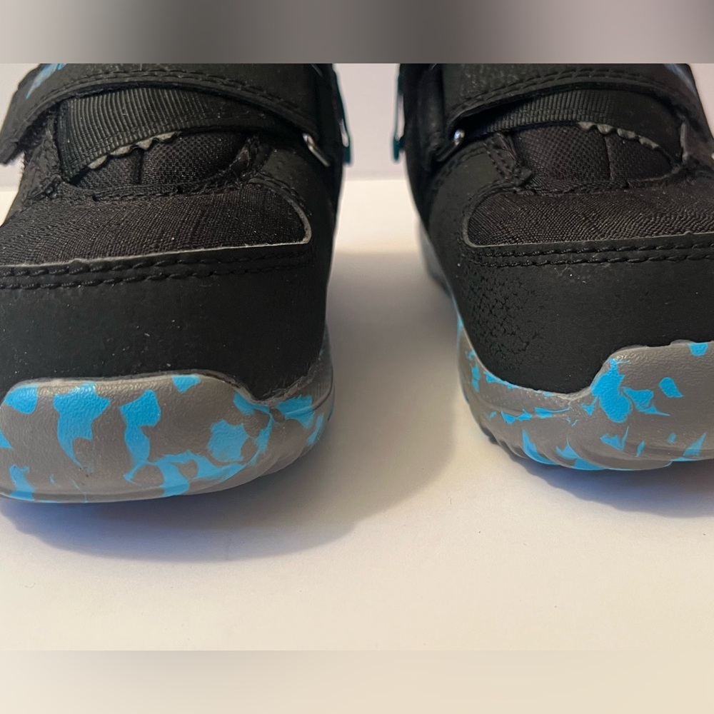 Burton Mini-Grom Kids Snowboard Boots in Black/Blue/Gray, Size 12C - Picture 3 of 13